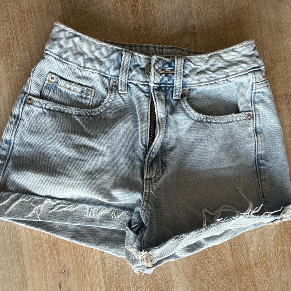 Zara Light Blue Jean Shorts